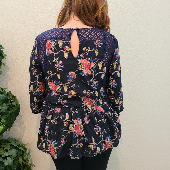 Maison Jules Owl 🦉 Patterned Blouse - Picture 10 of 12